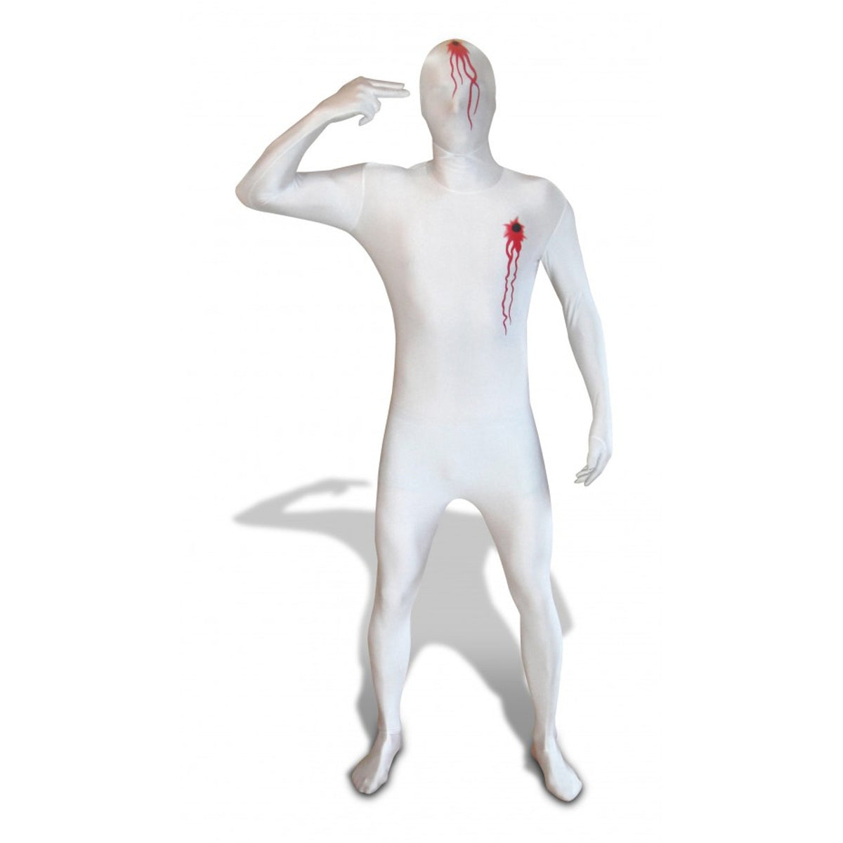 PREMIUM BULLET HOLE MORPHSUIT MENS HALLOWEEN (XL)