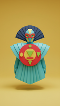 Aqua pop statement costume set