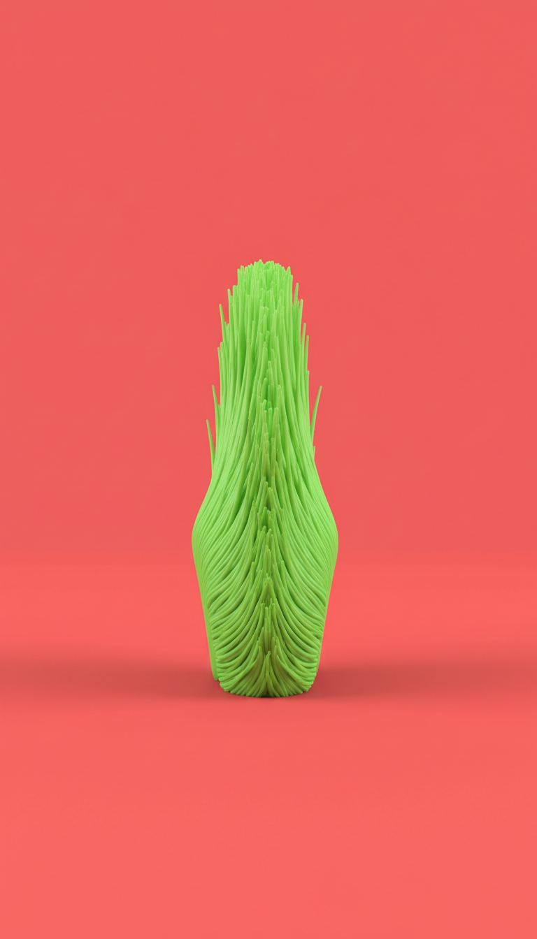 Slime green punk hairpiece
